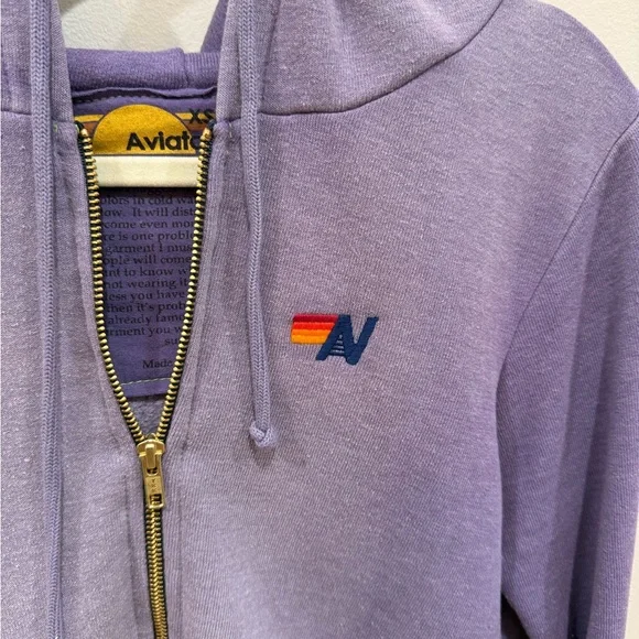 Aviator Nation Lavender Zip-Up Hoodie - Picture 5 of 6